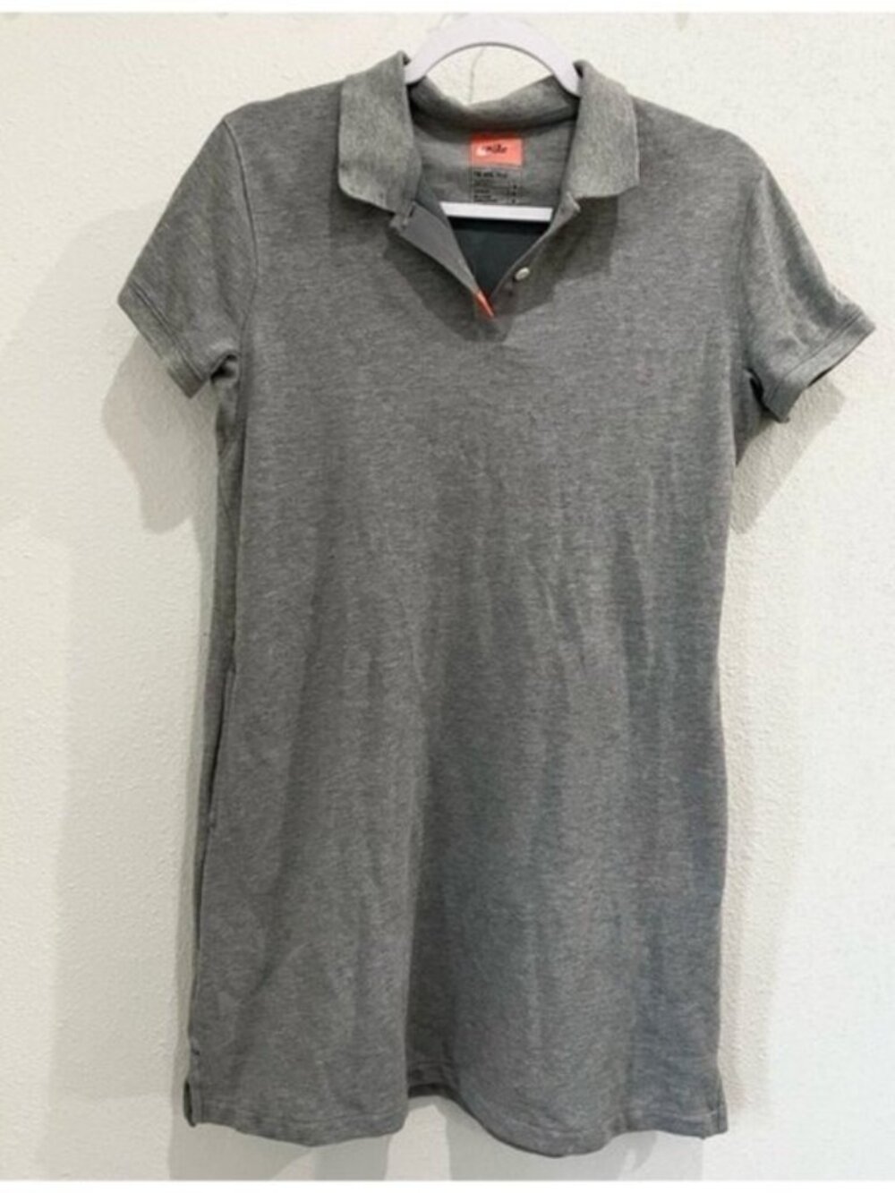 Nike Gray Polo Collared Dress Short Sleeve Athleisure Gray
